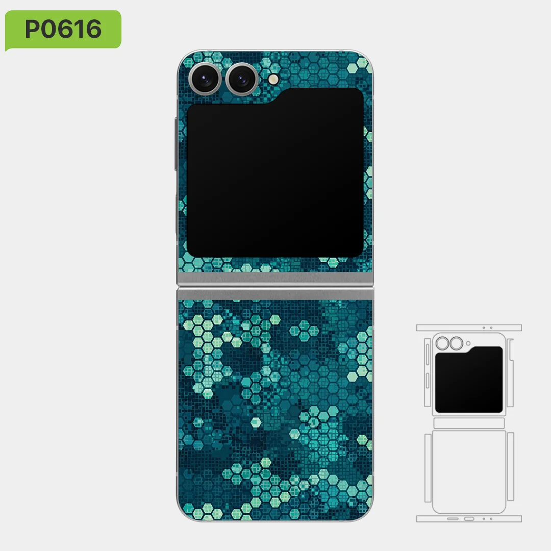 

Skin wrap decal, for Samsung Z flip 7/6/5/4/3, Honeycomb Collection By Nexa Skins, Vinyl Sticker, ZF026