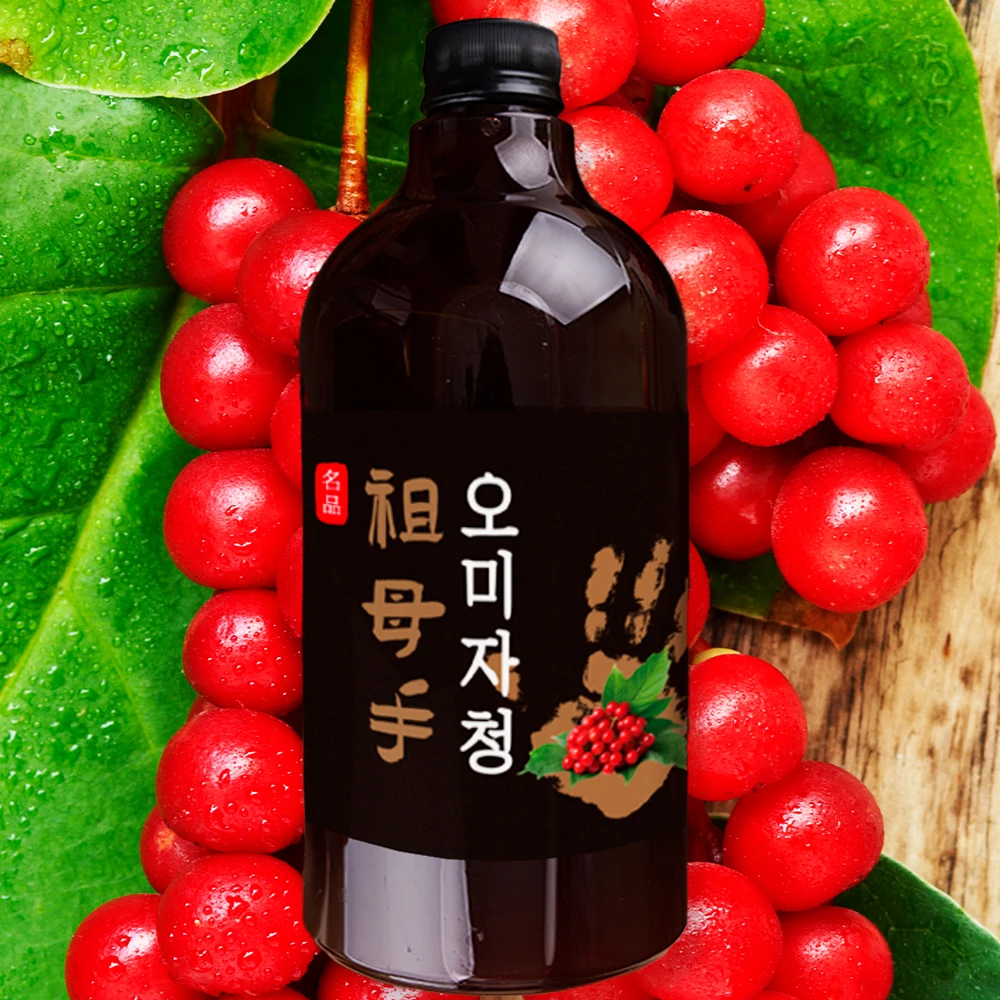 Diningfox-líquido para té de Omija, líquido de alta concentración, hecho a mano, 100%, 1000mL (1l)