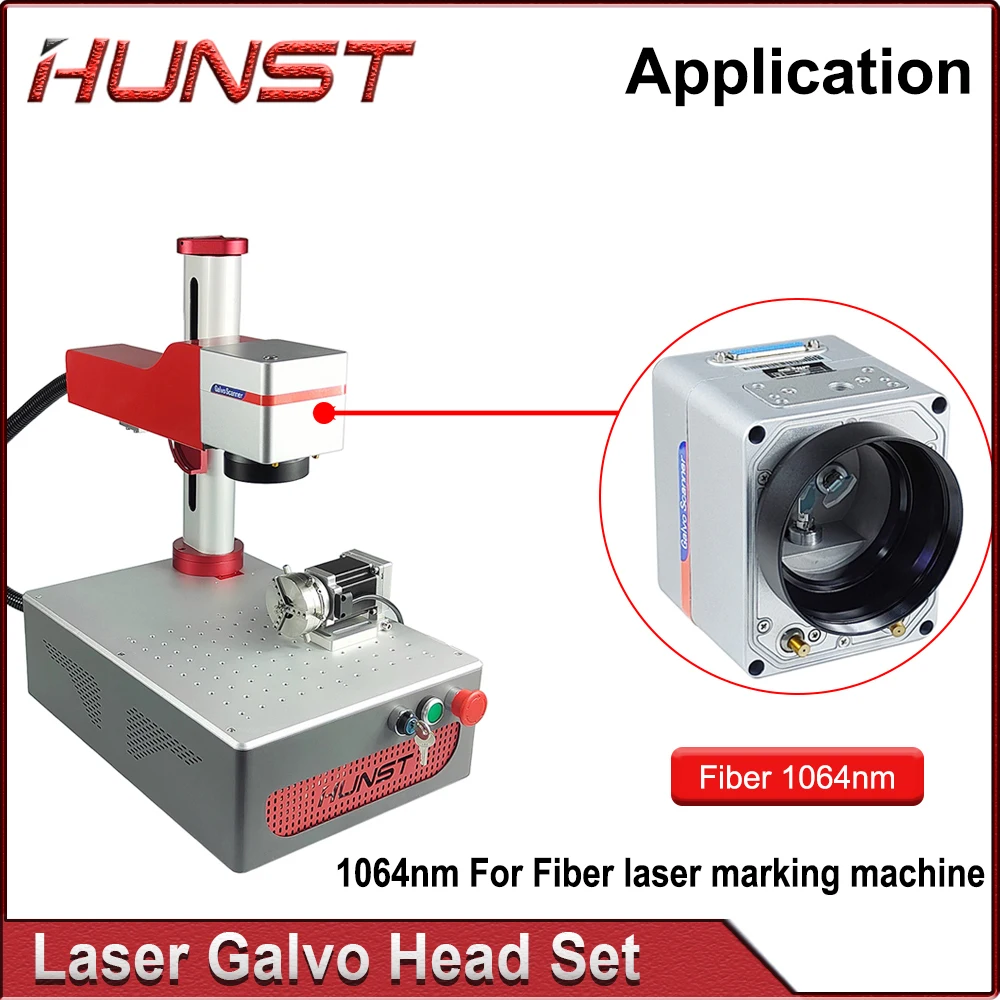 Hunst SINO-GALVO RC1001 CO2 & Fiber Laser Scan Galvo Head Set 10.6Um 1064nm Apeature 10mm Galvanometer Scanner with Power Supply