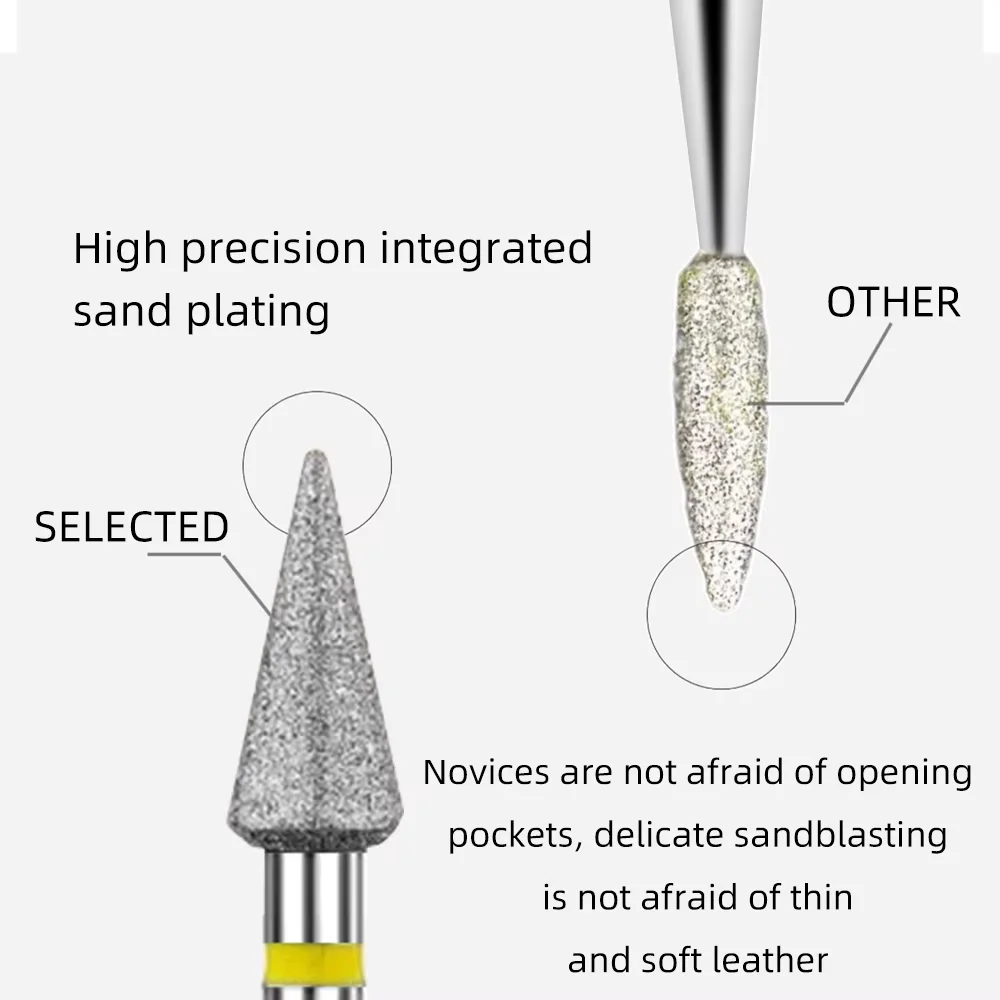 Punte per fresa in acciaio inossidabile per unghie, disco per lima elettrica per pedicure, per manicure, rimozione di pelle morta e calli, strumenti per la levigatura delle unghie