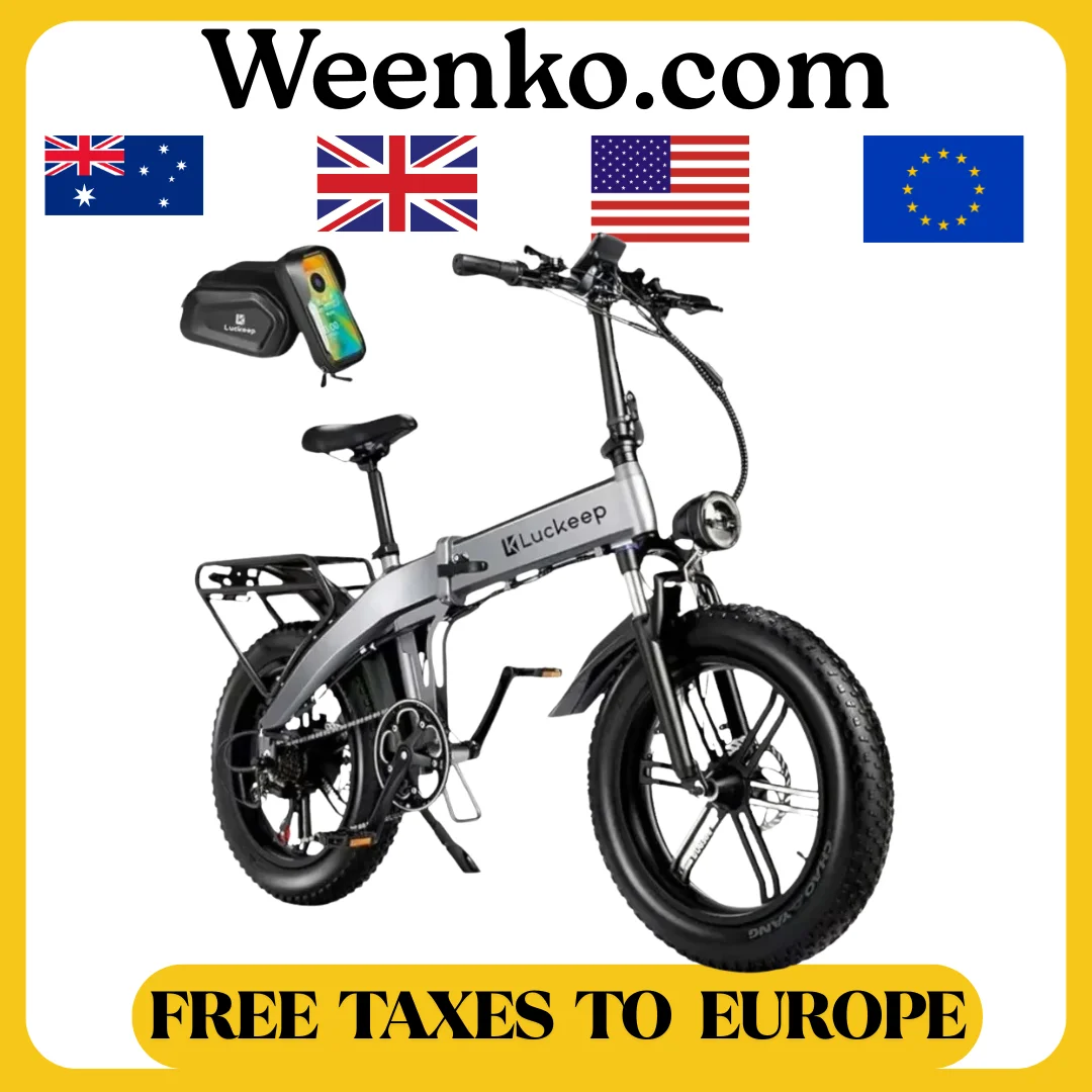 

HOT Electric Bike for Adults 1200/1400W Peak, 28MPH 60 Miles,720WH Battery 20x 4.0 Fat Tire Folding Ebikes