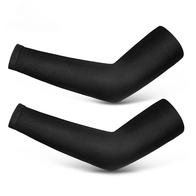 AliExpress Comfort Fit Ice Fabric Arm Sleeves - Breathable Quick-Dry UV Protection for Running, Cycling & Outdoor Sports, Long Arm Covers