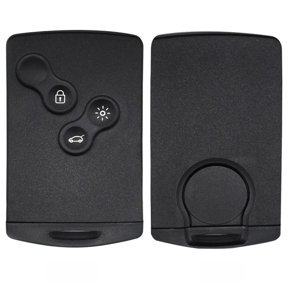 Coque de clé télécommande de voiture, carte intelligente, pour Renault Clio Laguna Koleos Logan Megane 2 3 Scenic Duster, lame d'insertion originale à 4 boutons