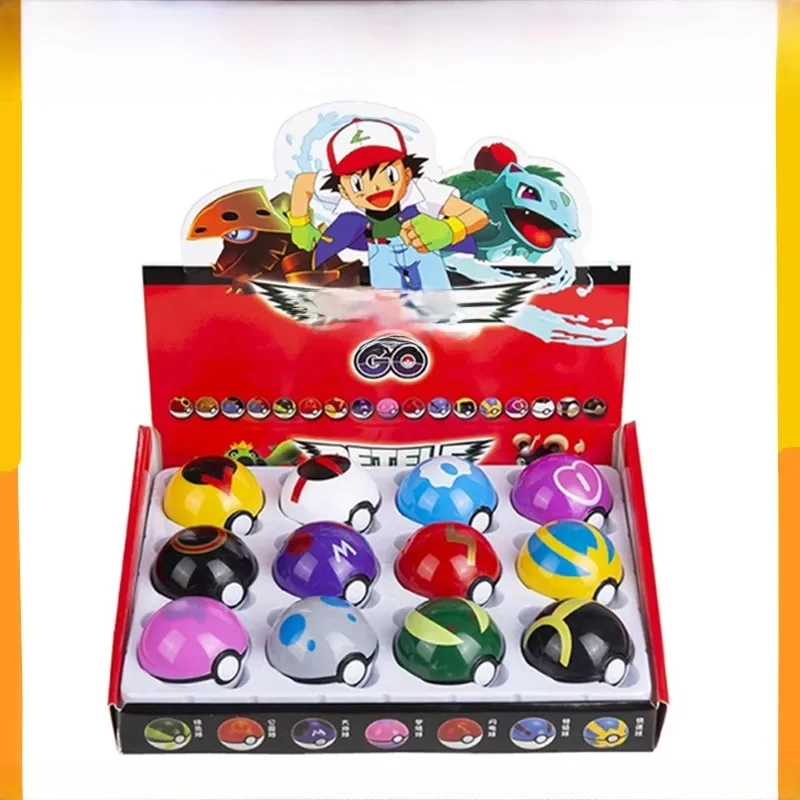 12 pièces/ensemble Pokemon OPP en sac Pokeball Pikachu figurine jeu poche monstre génie balle modèle Anime poupées jouet enfants cadeaux