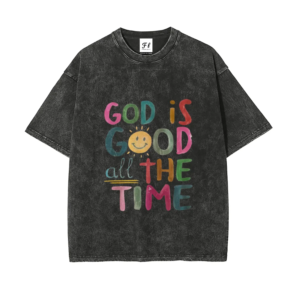 VêtementsVintage Y2k Vibes lavé en détresse imprimé pur coton manches courtes respirant confortable hommes femmes manches courtes