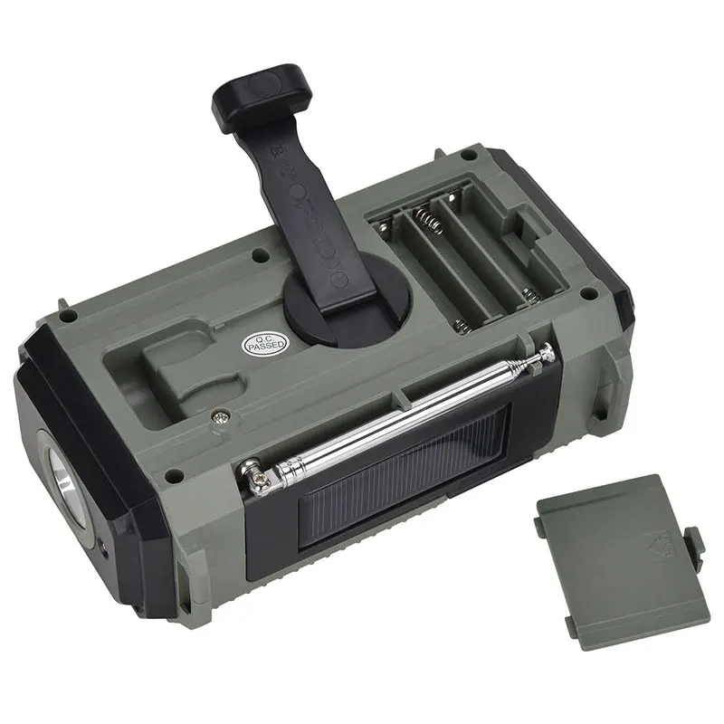 Hrd-905緊急ラジオ、緊急アラーム付き、すべてのバンド、サポート照明、fm/am/sw/wx