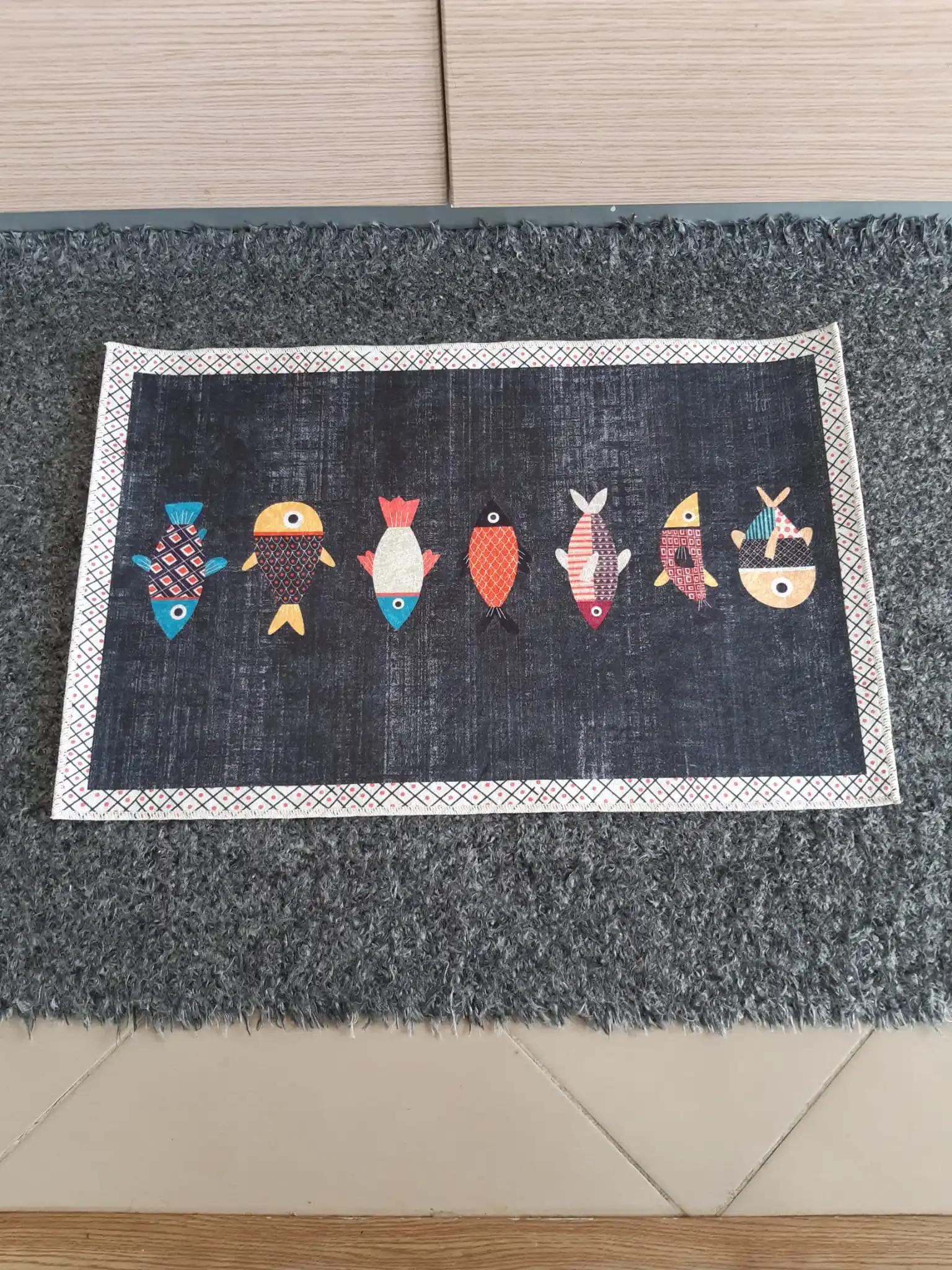 Mat Anti-skid Oil-proof Household Entrance Balcony Carpet Long Strip Waterproof Fish Soft Rug Absorption Doormat