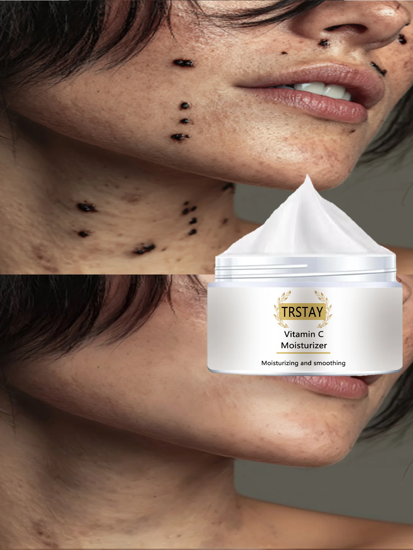 

Успокаивающий крем для тела для темного тона кожи Формула глубокого увлажнения Точное восстановление и очищение нежной кожи, обогащенная натуральным E