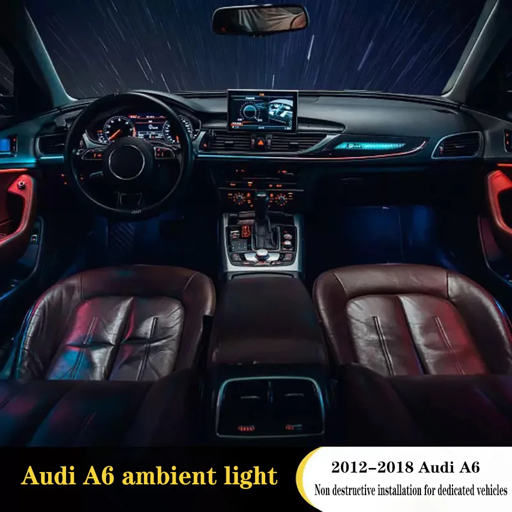 for 2012-2018  Audi C7/PA Platform A6/A7 18、20、31、 Color Special Atmosphere Light Luminous horn coverAudi C7/PA Platform A6/A7