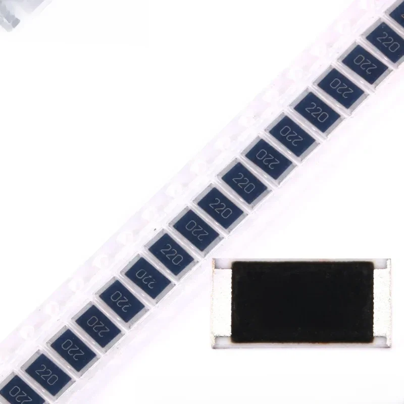 100 szt./10 szt. Rezystor chipowy SMD 22 Ohm 2512, 22 Ohm 22R 220 1W 5%, elektroniczny element pasywny, rezystancja — zdjęcie 2