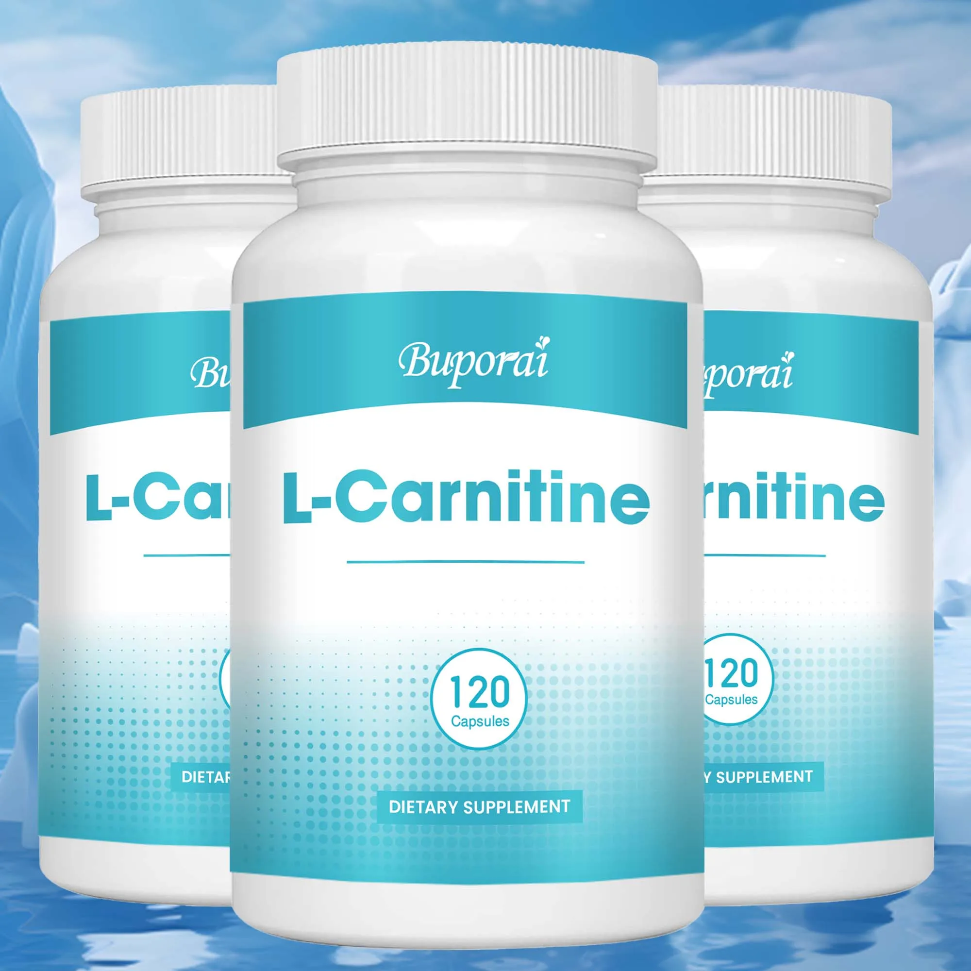 Integratore di L-carnitina-promuove il metabolismo, migliora la memoria, brucia grassi, supporta l'energia, coltiva i muscoli-120 capsule