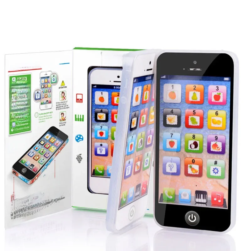 Téléphone de Simulation pour enfants, jouets éducatifs musicaux pour bébés, apprentissage de l'anglais, téléphone portable avec son léger, jouet Vocal Mobile