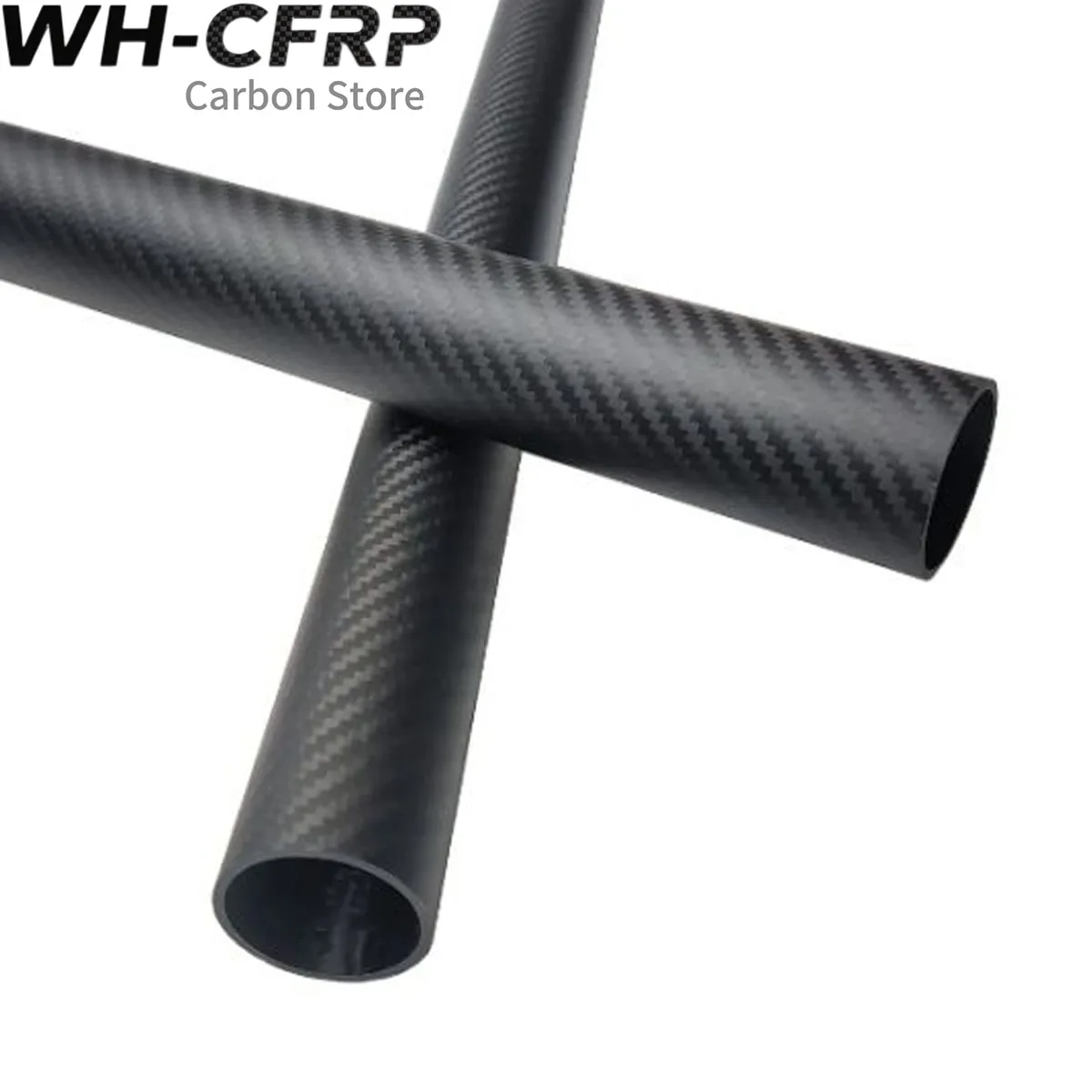 Length 1000mm OD60 OD64 ID56 57 60 Carbon Fiber Tube 3K Twill Matte Pipe High Composite Hardness Material Customized DIY
