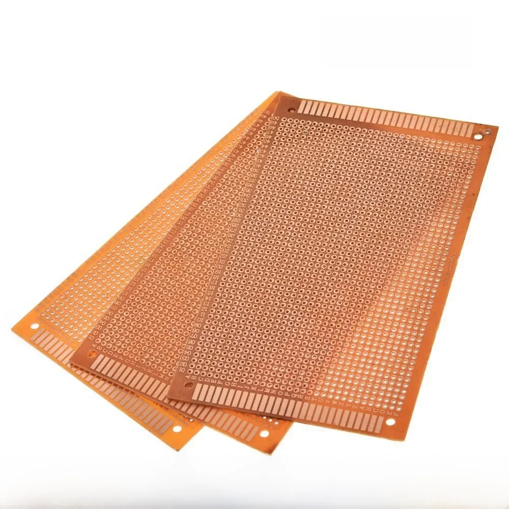 5 sztuk 9x15 9*15cm jednostronny prototyp PCB uniwersalna płytka eksperymentalna bakelitowa płyta miedziana płytka drukowana żółta — zdjęcie 2