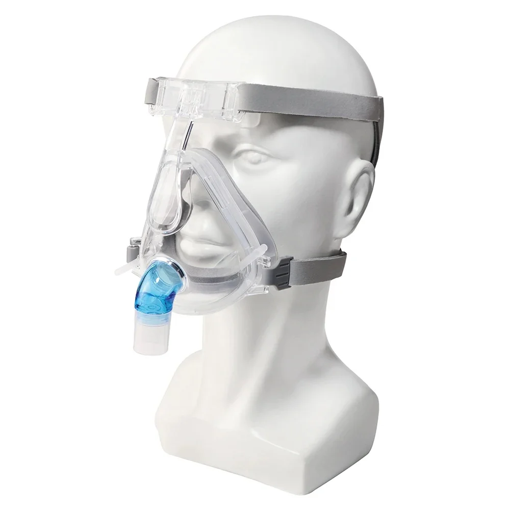 Masque de sommeil complet universel CPAP, masques faciaux et nasaux avec scellage en Silicone, fournitures CPAP réutilisables adaptées à la plupart des modèles