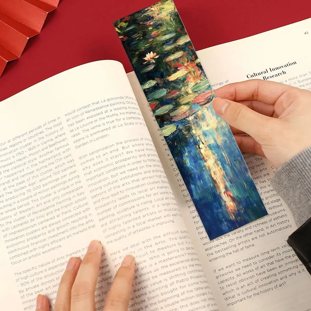 32 piezas, marcapáginas de paisaje de pintura al óleo de Van Gogh para profesores, lectores y amantes, regalos, fiestas, cumpleaños