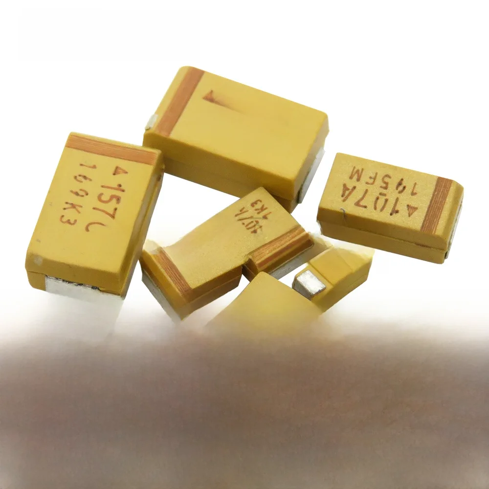 10 sztuk A B C D typ kondensator tantalowy 6V 6.3V 10V 16V 25V 35V 50V 4.7/6.8/10/15/22/33/47UF 100UF 150UF 220UF 330UF 470UF 680UF — zdjęcie 2