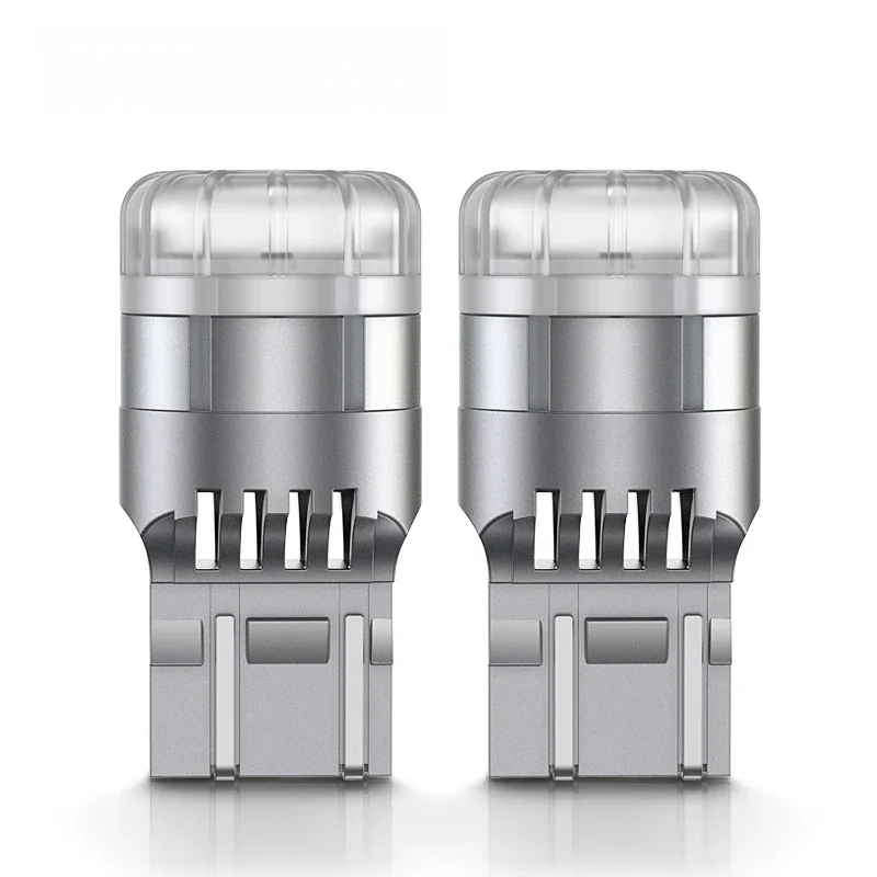 2x T20 7443 W21/5W 580 1157 BAY15D 3020 Samochodowa lampa cofania LED Żarówka hamulca tylnego Automatyczny kierunkowskaz Biały Czerwony Żółty — zdjęcie 2
