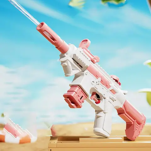 Summer Water Gun M416 Manual Pistol High-pressure Automatic Shooting Water Gun Beach Toy for Kid Children Boys Girls