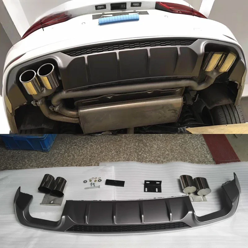 A3 S3 PP dyfuzor tylnego zderzaka tylny wydech Spoiler dla Audi A3 S3 Sline 2017-2019 Car Styling — zdjęcie 2