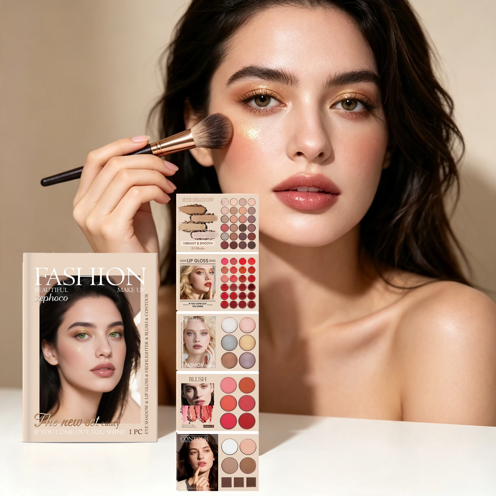 Natural Long Lasting Fashion Face Makeup Set