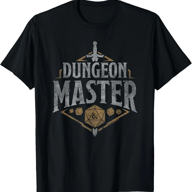 

Dungeons & Dragons Dungeon Master Graphic T-Shirt Gaming Design Casual Wear for Men Gaming Apparel Casual Style T-Shirt Designed