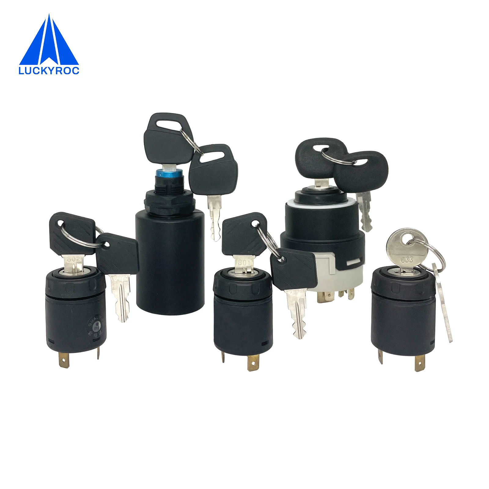 LUCKYROC Forklift Parts 801 Key Switch 7915492698 7915492624 802 Key Switch 7915492618 7915492692 for Linde Forklift