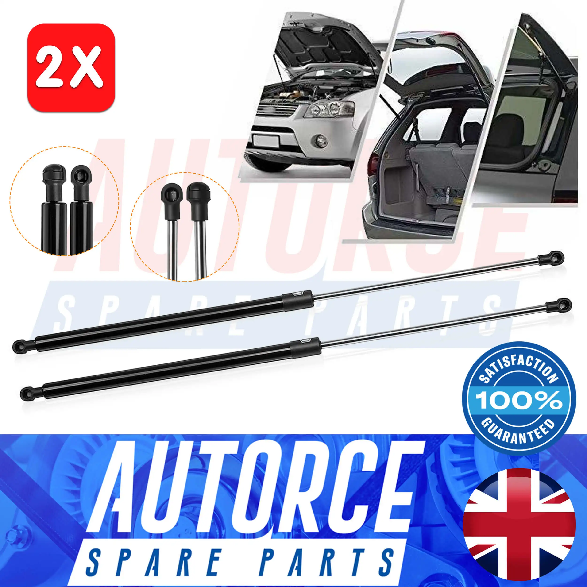 Autorce 2X Front Bonnet Hood Gas Struts Springs Intended For Land Rover Freelander 2 Off-Road/Van 2006-2014 410N 325MM LR001773