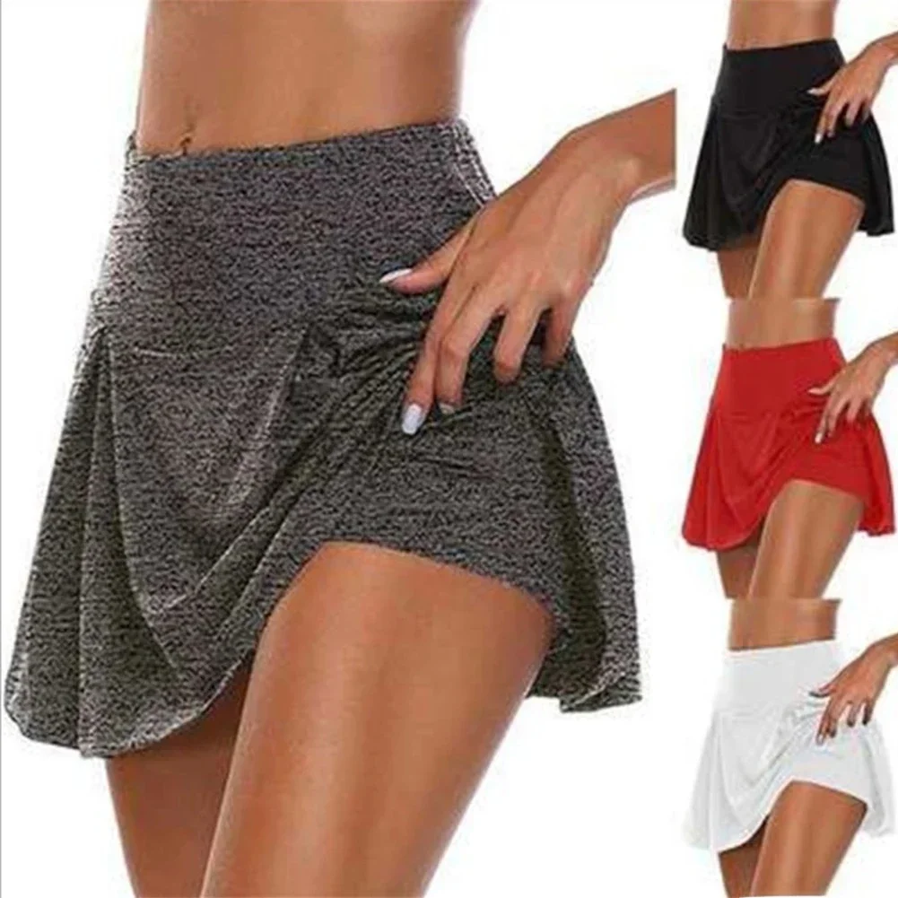 AliExpress 1 Pieces Quick Drying Women's Yoga Shorts High Waist New Sports Tennis Dance Fitness Running Cycling Fitness Gym Short Skirt