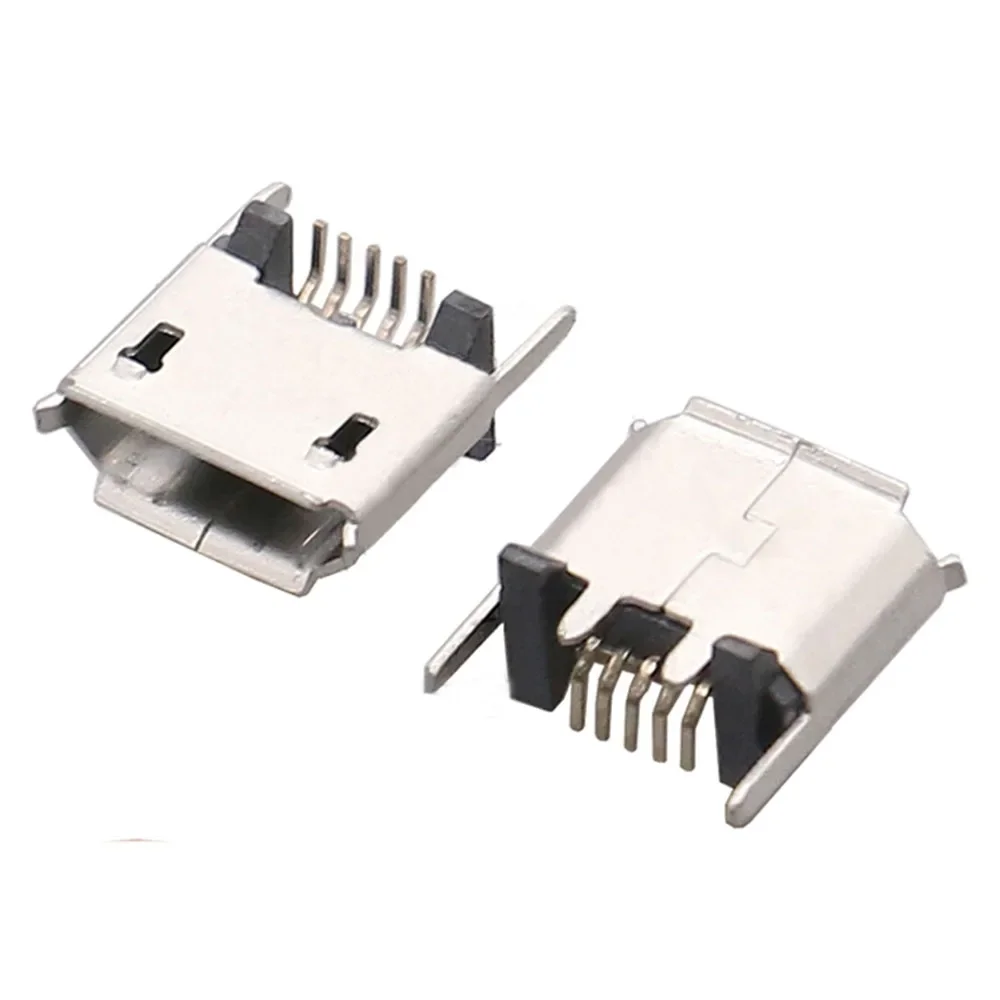 5-pinowe gniazdo Micro Mini USB Port ładowania Stacja dokująca dla Alpha 200 Garmin Edge 820 ZX80-B-5P 180Grado Pionowe złącze SMT 5P — zdjęcie 2