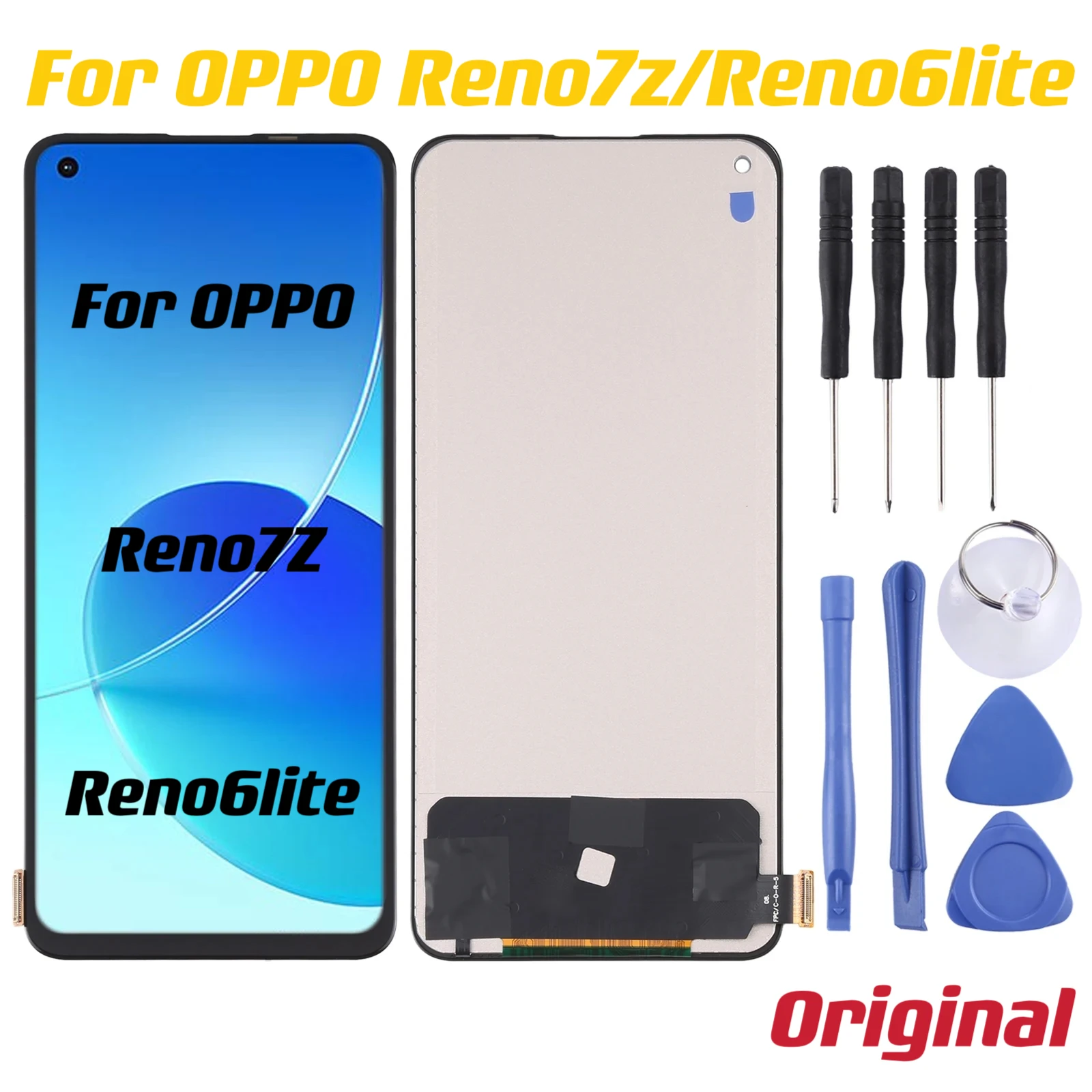 

Экран 6,43 дюйма для Oppo Reno7Z/Reno6lite, ЖК-дисплей, экран, сенсорная панель, дигитайзер в сборе для Oppo Reno7Z, ЖК-экран