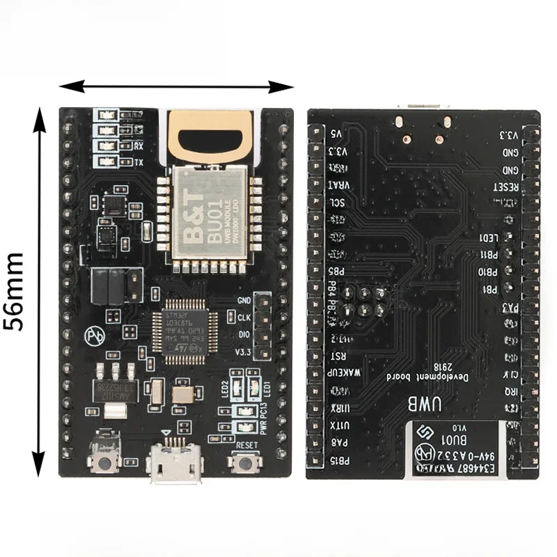 BU01 UWB Indoor Positionering Module Positie DW1000 NodeMCU-BU01 Development Board Breedband Variërend 3.3V 5V Ingebouwde PCB Antenne - afbeelding 2