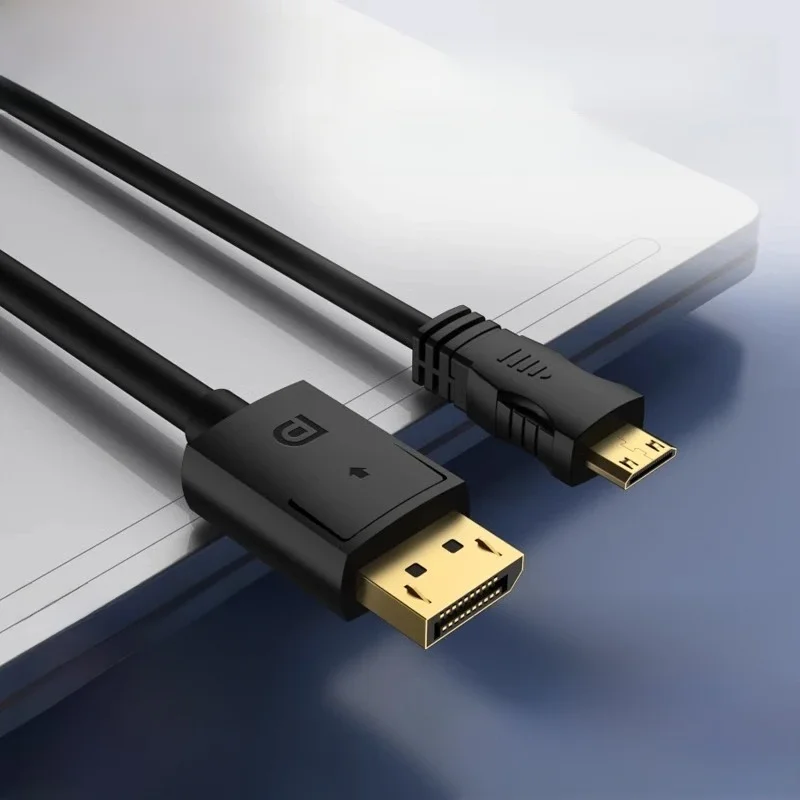 Kabel DP do Mini HDMI 4K do laptopa, umożliwiający podłączenie karty graficznej do przenośnego monitora, kabel do transmisji wideo HD 4K@60 2K@144 — zdjęcie produktu 6