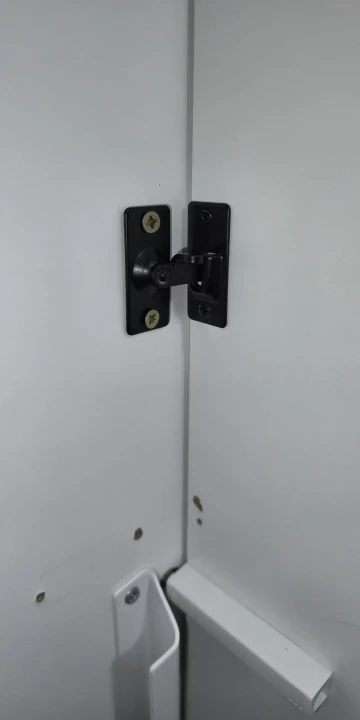 Door Lock 90 Degree Barn Door Latch Bolt Stainless Steel Hook Latch Window Cabinet Locks Right Angle Sliding Gate Lock Hardware photo review