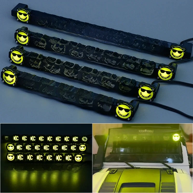 Lumières de toit LED 5V, Expression lumineuse pour voiture sur chenilles 1/10 RC Traxxas Trx4 Axial Scx10 Yikong RC4WD D90 Croboll MK07 MJX H8H FMS
