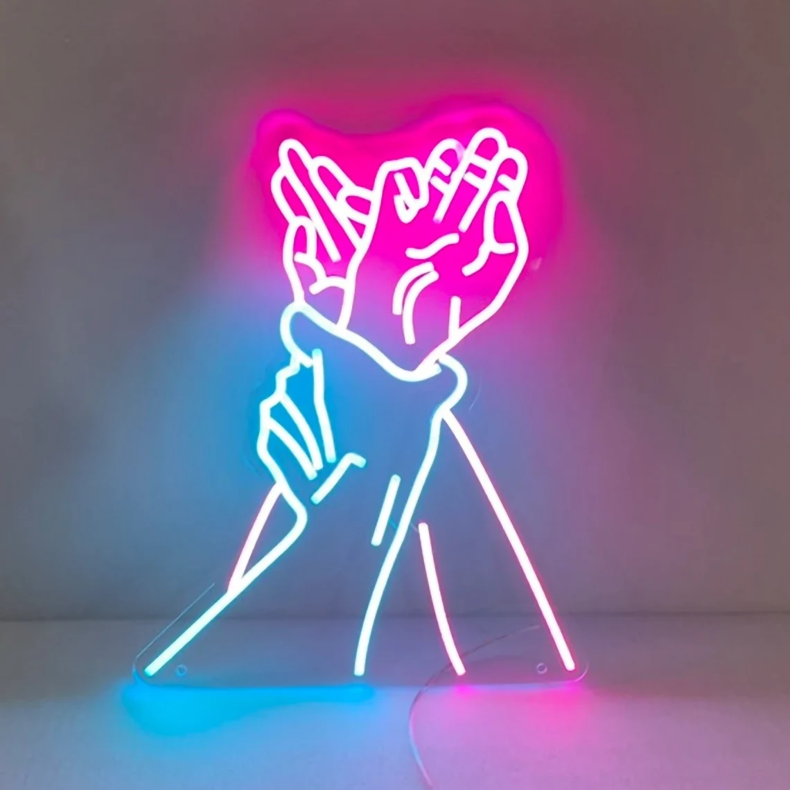 

Holding Hands Neon Sign Sexy Couple Wall Art Bar Bedroom Decor Gift