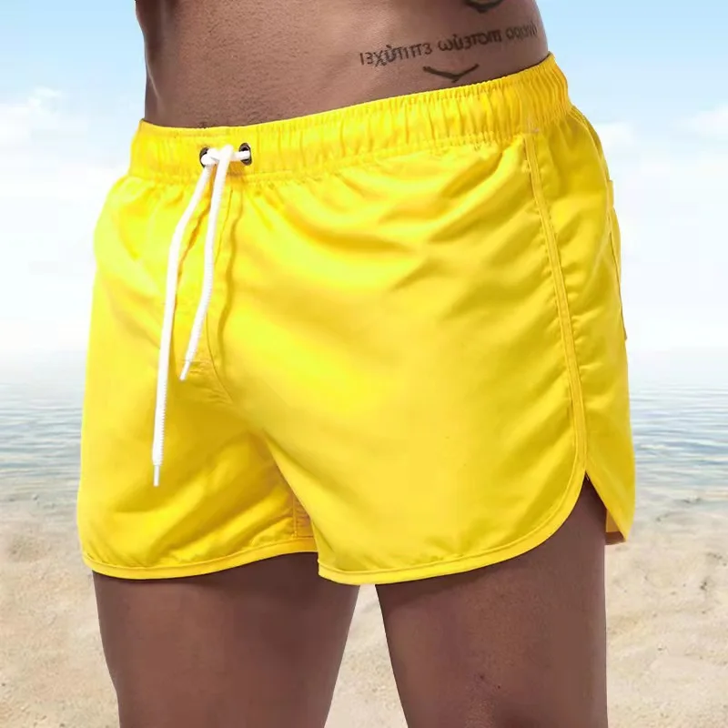 Men\'s Swim Shorts Summer Colorful Swimwear Man Swimsuit Swimming Trunks Sexy Beach Shorts Surf Board Male Clothing Pants Running