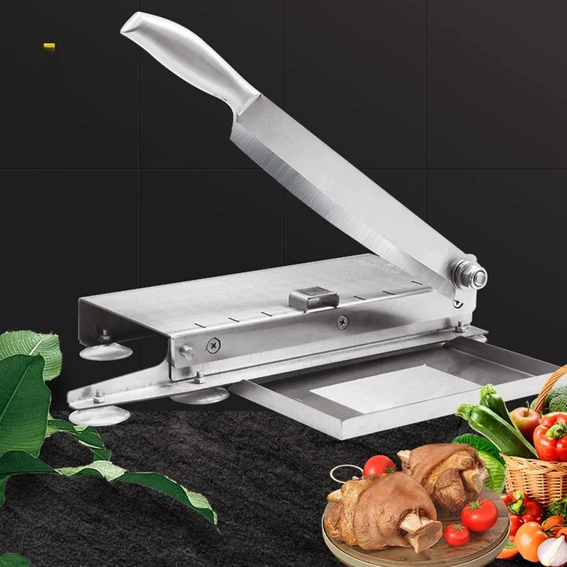 Multifunctional Meat Slicer Melon Fruit Dicing Machine Manual Chicken Nuggets Duck Fish Lamb Bone Cutting Machine