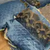 Nordic Quilted Velvet Duvet Cover Bedding Set Luxury Queen King Double Bed Lace Fleece Quilt Cover Fitted Bed Sheet Set Soft 4PC