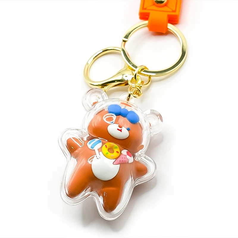 Easter colorful rabbit, ocean rabbit, spherical bear keychain set, daily gifts, holiday gift bags, pendants, multi-scene decorat