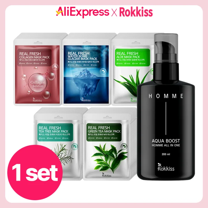 Rokis Aqua-Bup Homme All-in-One 200ml, buy 1 Mice + Mixed mask pack 50