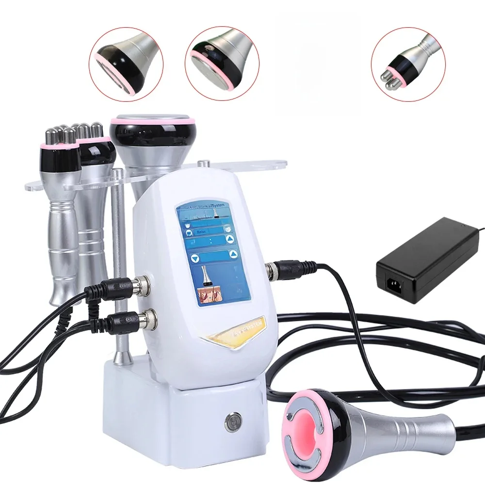 40K Cavitatie Machine 4-1 Ultrasone RF Lichaam Vormgeven Afvallen Multipolaire Afslanken Gezichtshuidverstrakking Lifting Apparaat - afbeelding 2