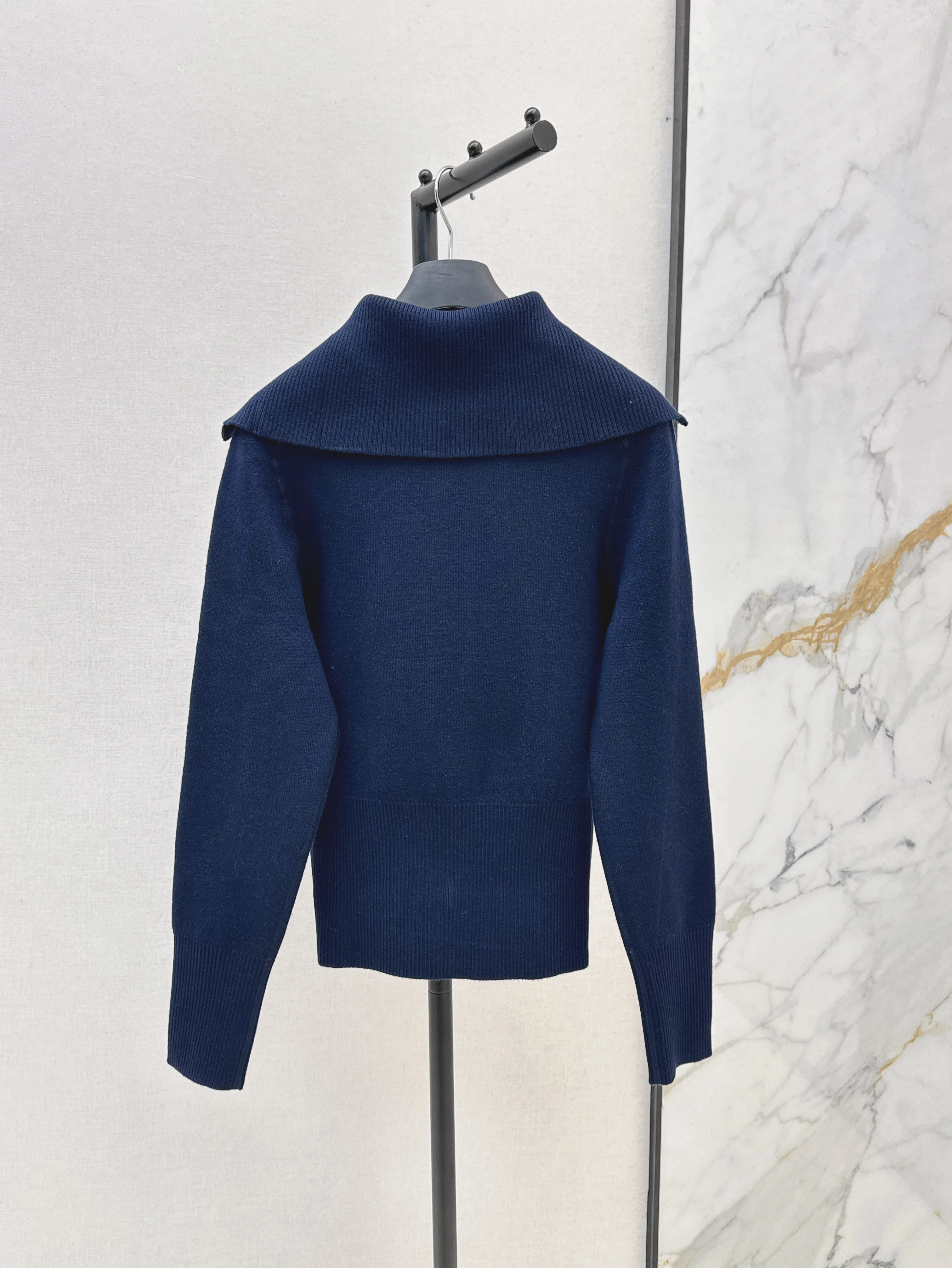 

High Quality Spring And Autumn Women's Reversible Set Zipper Casual Xashmere Wool Jacket Fashion Loose Wide Leg Pants JQ089