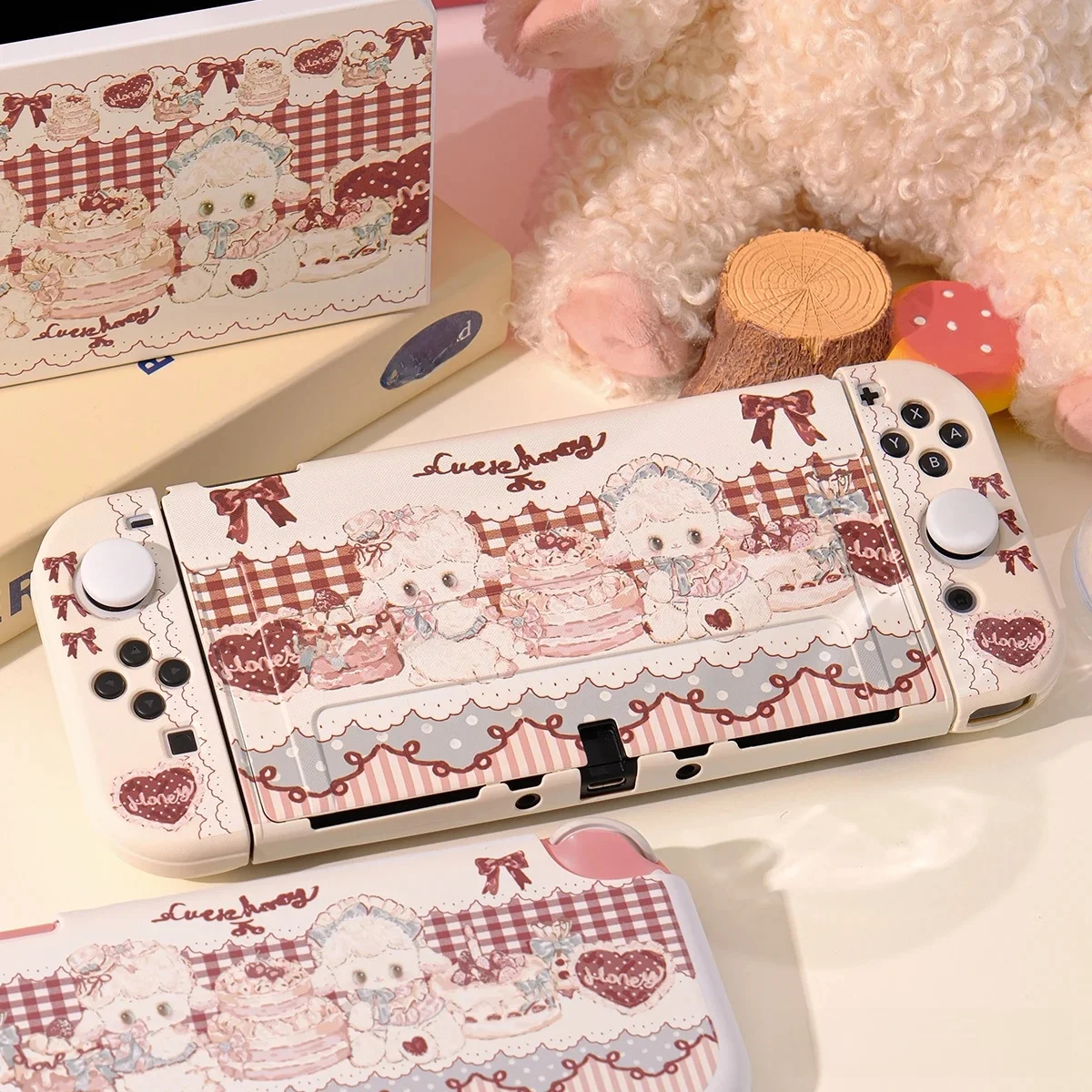 Étui de protection original Switch Lite Game, étui périphérique, Lolita Sweetheart, petit agneau, mignon, anime