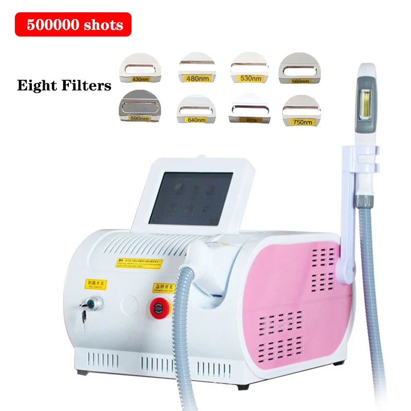 IPL SHR Hair Laser Removal Beauty Device Painless Epilator Machine 500000 Shots 8 Wavelength Filters Professional Beauty Device