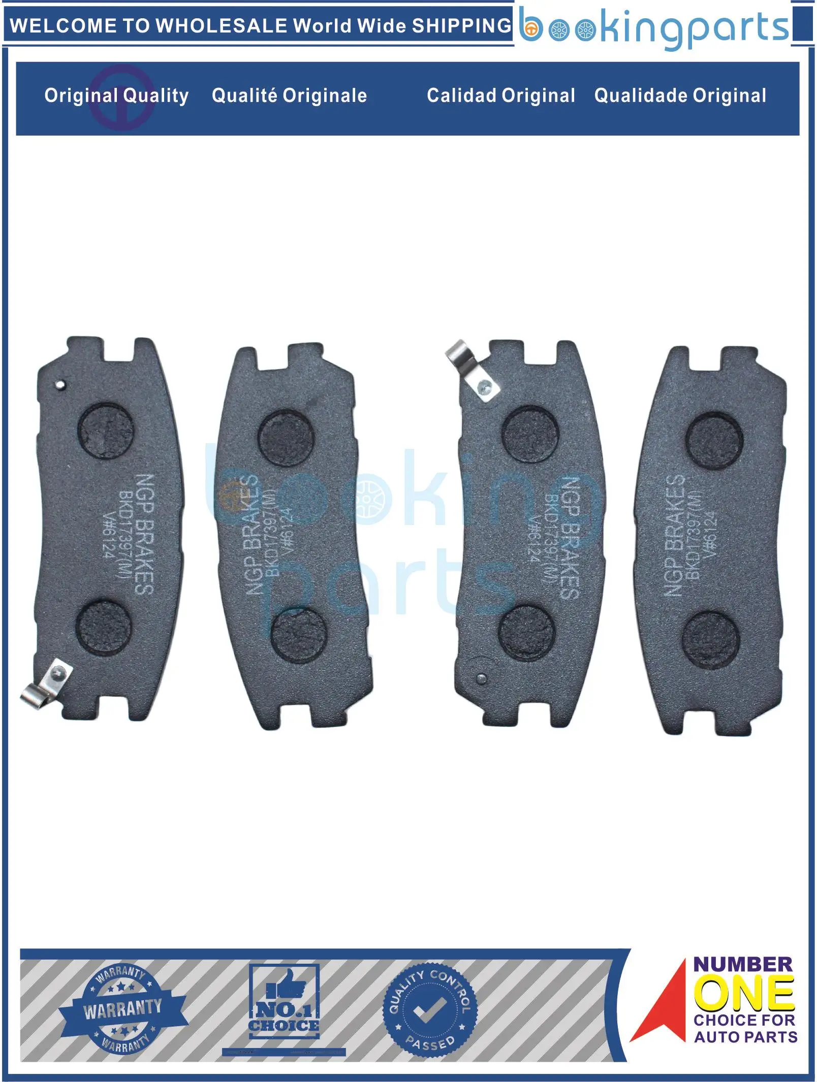 BKD17397(M),MD580A[M],MD580[P],3502150K00,D580,MD580,MD580A,MD580[B] Brake Pad For GREATWALL H3 06-,H5 10-,BIGHORN 91-14