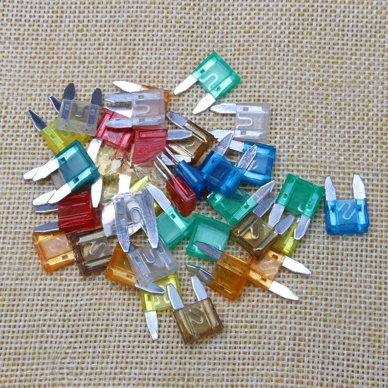 35/30/7PCS Auto Car Boat Truck Mini Blade Fuse 5/7.5/10/15/20/25/30Amp For Small-sized Car Standard Automobile Security Fuse — zdjęcie 2