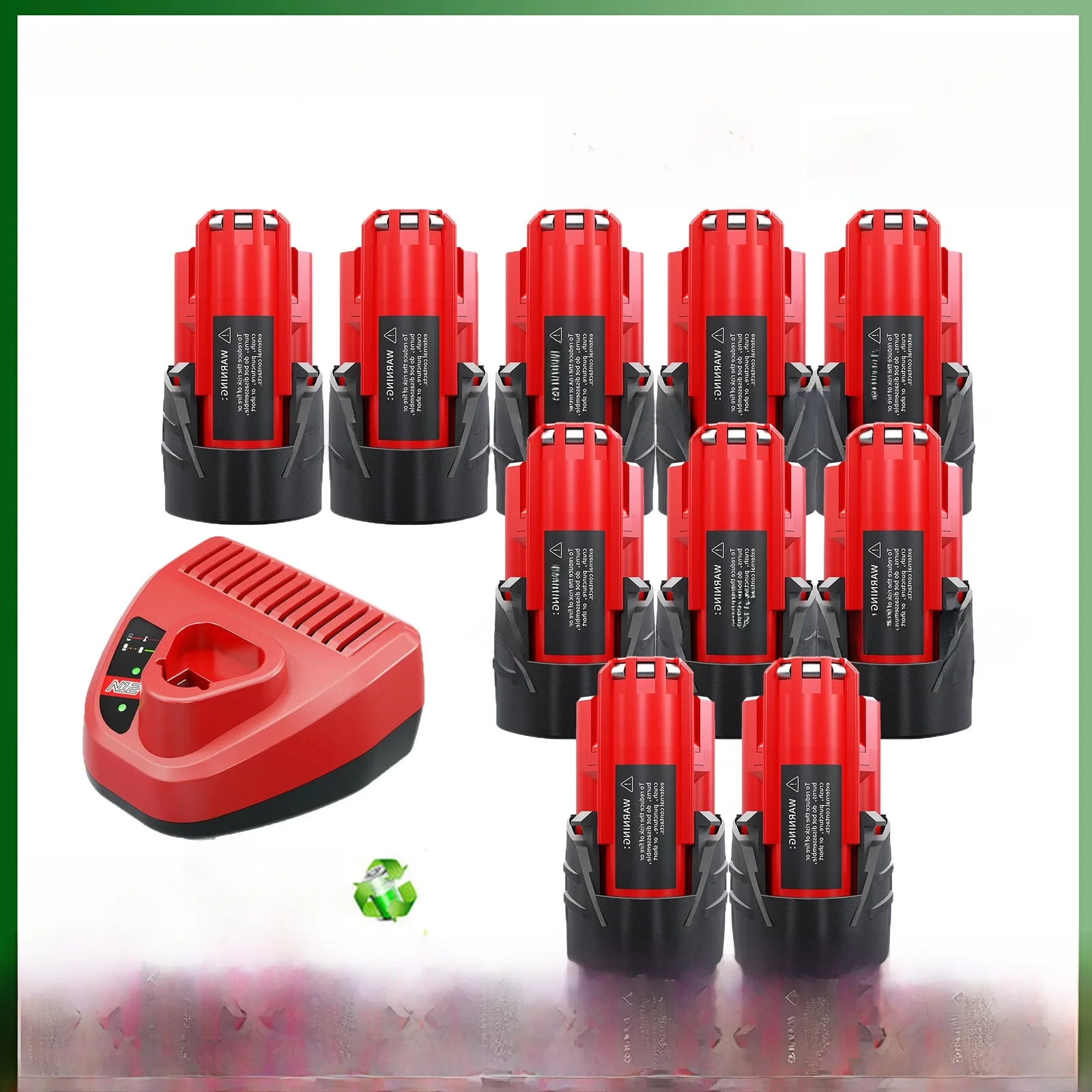 Bateria 3.8Ah do Milwaukee M12 wymienna bateria 3800mAh do narzędzi akumulatorowych 12V 48-11-2402 48-11-2411 48-11-2401 MIL-12A-LI — zdjęcie produktu 7