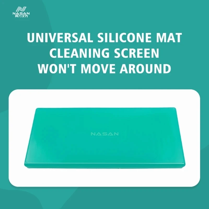 Nasan 7 inch Universal Silicone Pad For iPhone Samsung LCD Screen Laminating Super Soft Wear-Resistant Mat Phone Repair Tools