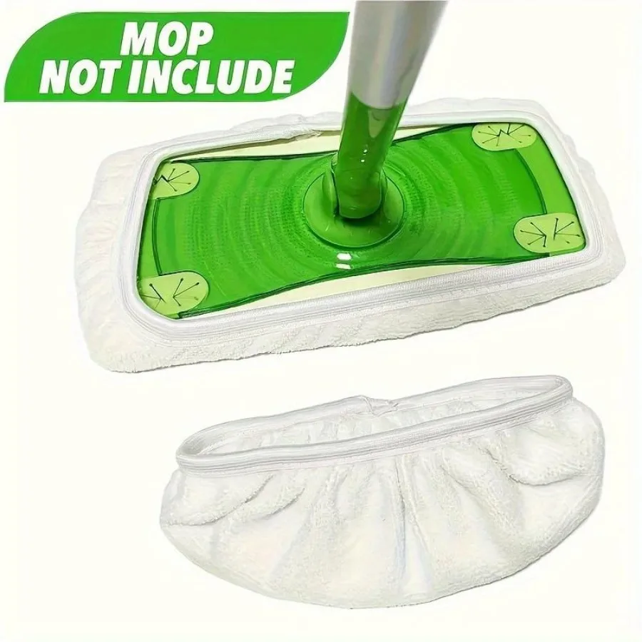 

8-компонентная белая тряпка для швабры, которую можно стирать для сухого и влажного использования, подходит для паркетных полов и полов и предназначено для легкой чистки.